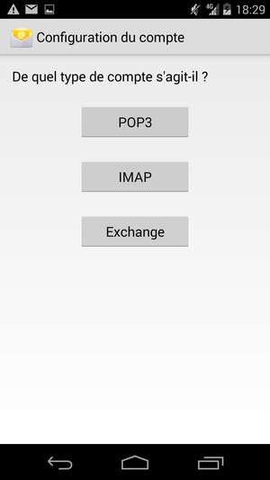 Sélectionnez Exchange