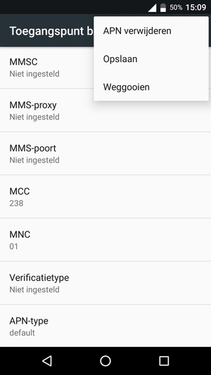 Selecteer Opslaan