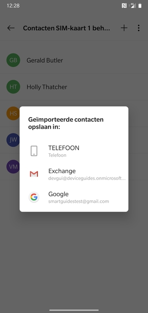 Selecteer uw Google-account