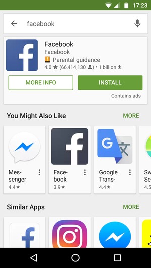 Select the app