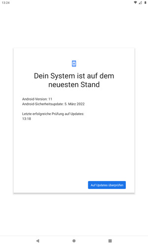 Wählen Sie Auf Updates überprüfen
