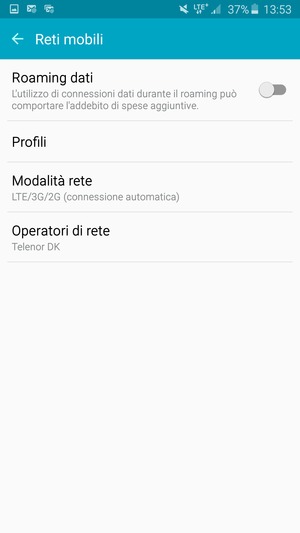 Seleziona Profili