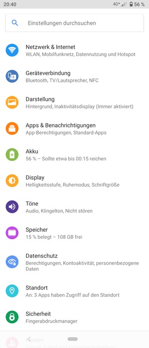 Wählen Sie Netzwerk & Internet