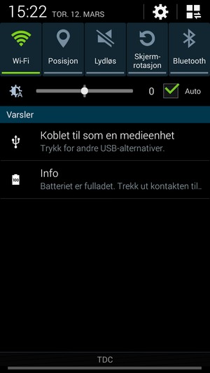 Velg menyknappen