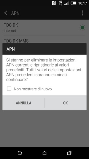 Seleziona OK