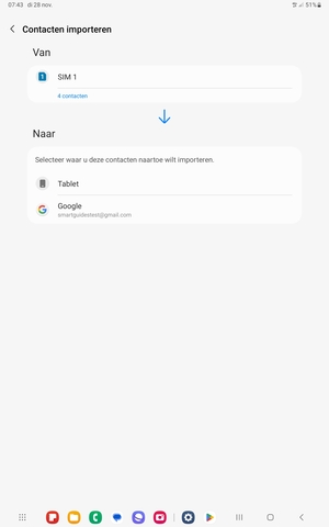 Selecteer uw Google-account
