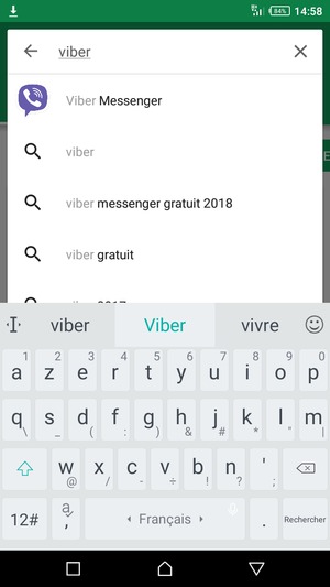 Saisissez le nom de l'appli et sélectionnez Rechercher