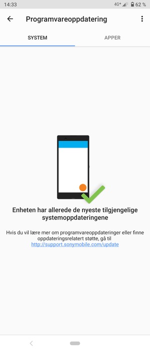Velg menyknappen
