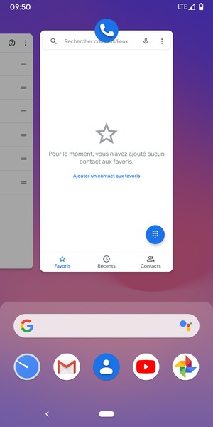 Faites glisser les applis vers le haut pour les fermer