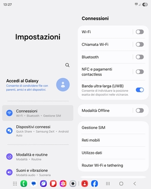 Seleziona Connessioni