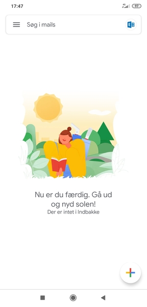 Din konto er klar til brug