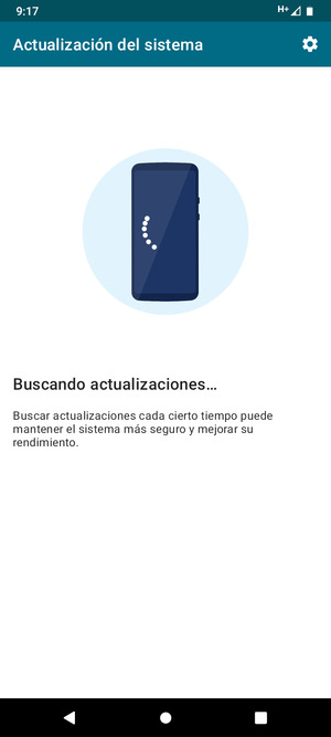 Espere a que la búsqueda termine