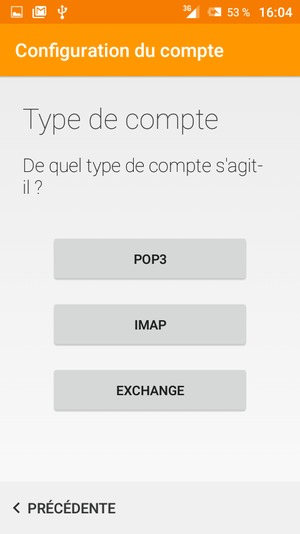 Sélectionnez EXCHANGE