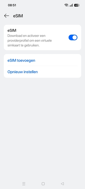 Selecteer eSIM toevoegen