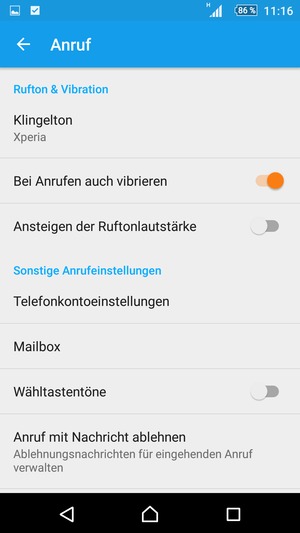 Wählen Sie Mailbox