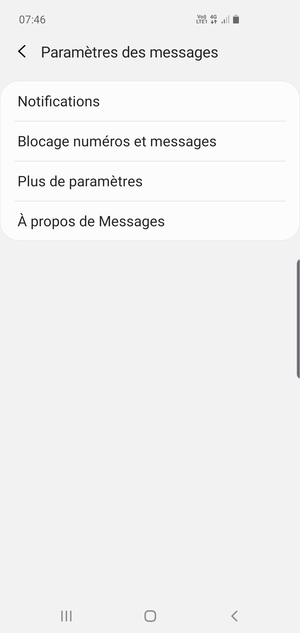 Sélectionnez Plus de paramètres