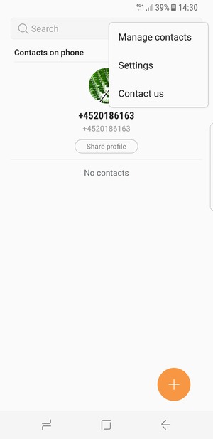 Select Manage contacts