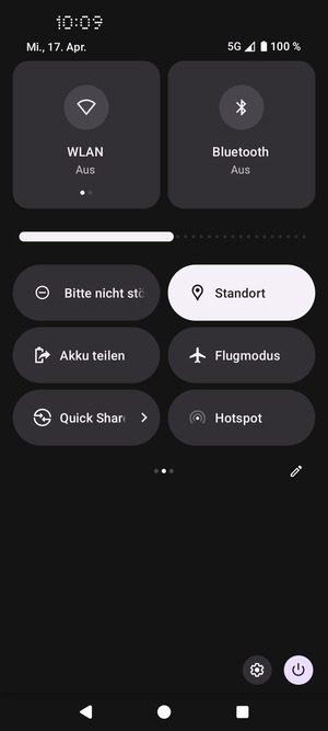 Schalten Sie Standort aus