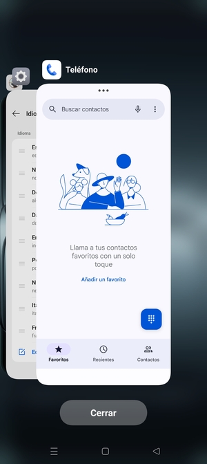 Seleccione Cerrar para cerrar todas las aplicaciones en ejecución