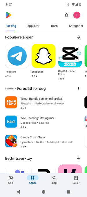 Velg Søk