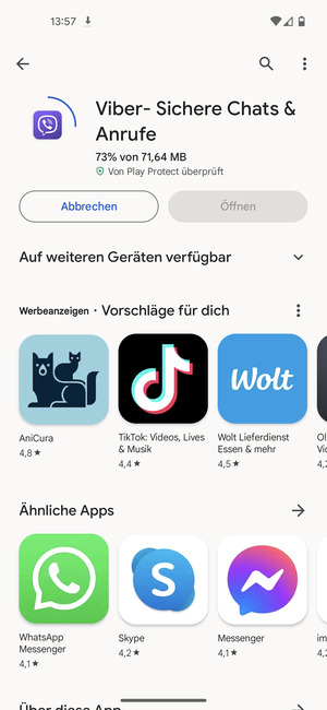 Warten Sie, bis der Installationsprozess  beendet ist