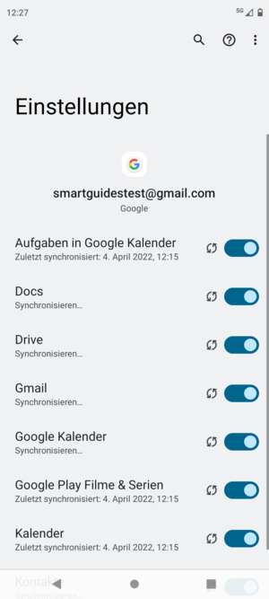 Ihre Daten werden synchronisiert