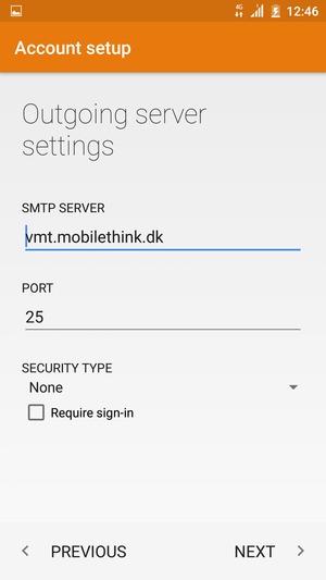 Uncheck the Require sign-in checkbox and select NEXT