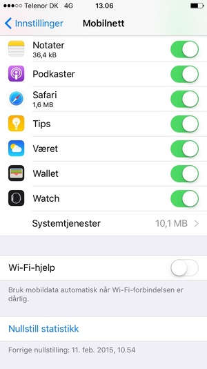 Bla ned og angi Wi-Fi-hjelp til Av