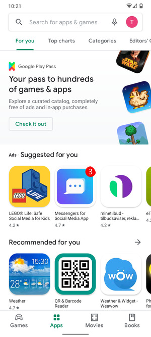 Select the Search bar