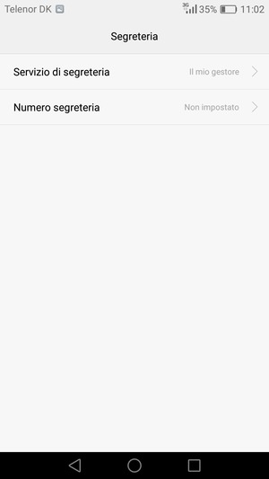 Seleziona Numero segreteria