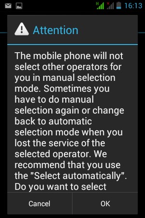 Select OK
