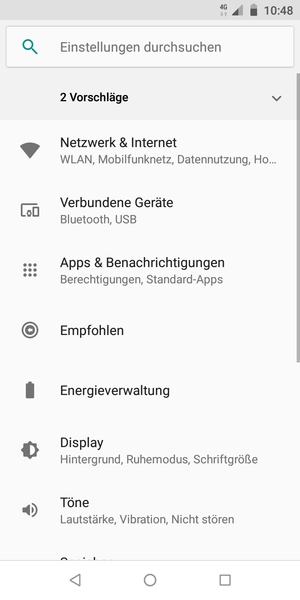 Wählen Sie Netzwerk & Internet