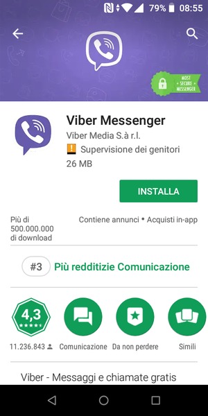 Seleziona INSTALLA