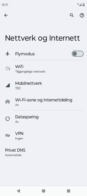 Velg Mobilnettverk
