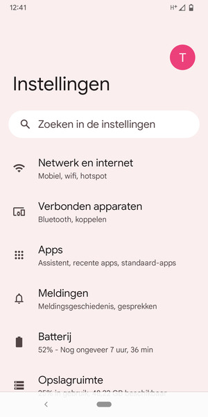 Selecteer Netwerk en internet