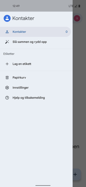 Velg Innstillinger