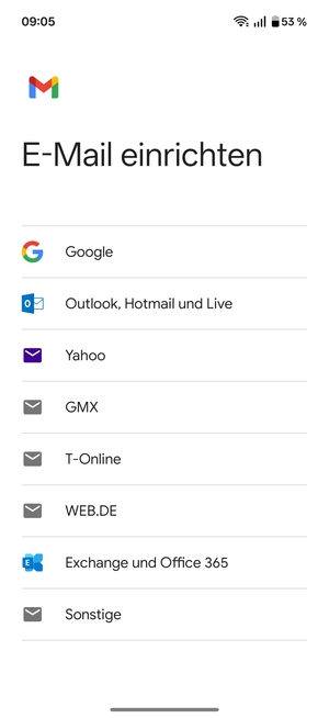 Wählen Sie Exchange und Office 365