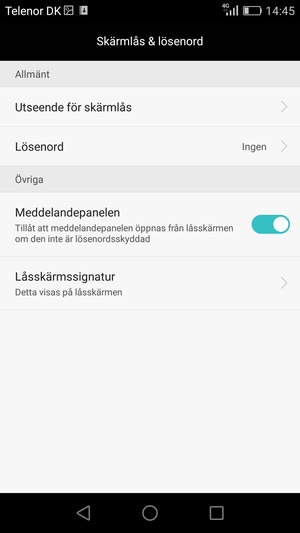 Välj Lösenord