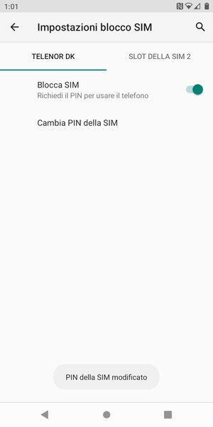 Il tuo PIN della SIM è stato modificato