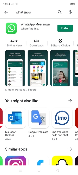 Select the app