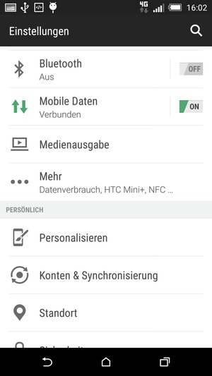 Wählen Sie Mehr
