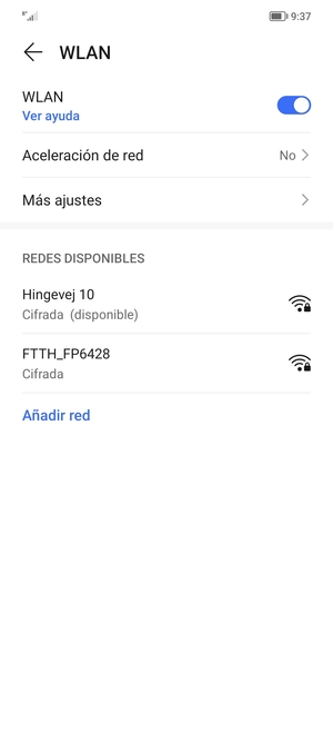 Seleccione la red inalámbrica a la que desea conectarse