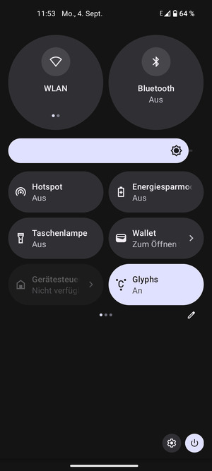 Stellen Sie die Helligkeit auf das erforderliche Niveau