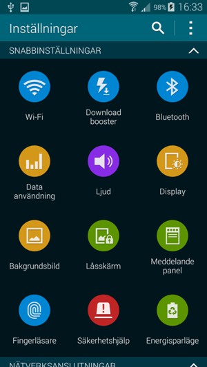 Välj Energisparläge