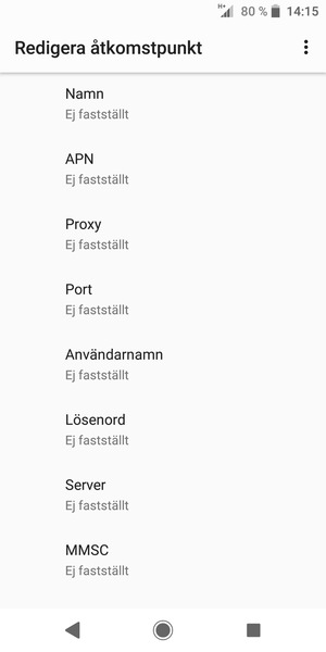 Ange internetinformation