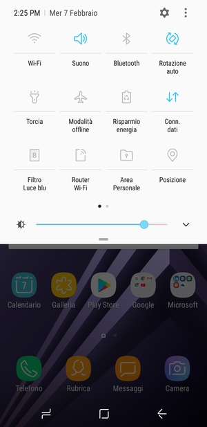 Seleziona il tasto v