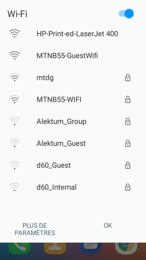 Désactiver le Wi-Fi
