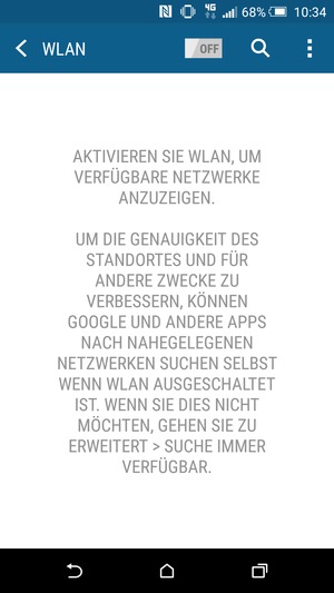 Schalten Sie WLAN ein