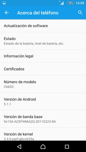 Seleccione Actualización de software