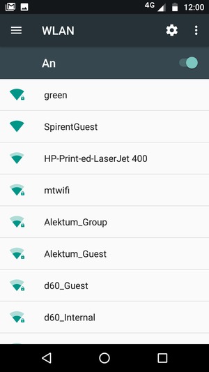 Wählen Sie das Wireless-Netzwerk, zu dem Sie eine Verbindung herstellen möchten